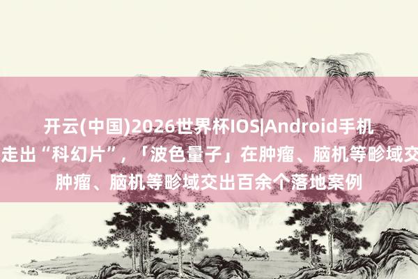 开云(中国)2026世界杯IOS|Android手机app下载 量子筹划走出“科幻片”, 「波色量子」在肿瘤、脑机等畛域交出百余个落地案例