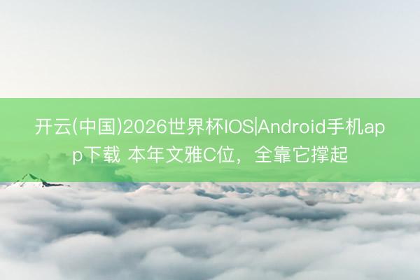 开云(中国)2026世界杯IOS|Android手机app下载 本年文雅C位，全靠它撑起