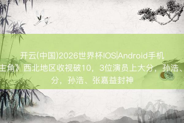 开云(中国)2026世界杯IOS|Android手机app下载 《主角》西北地区收视破10，3位演员上大分，孙浩、张嘉益封神